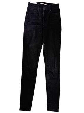 Levi's Premium Mile High Super Skinny Jeans Black Womens Size 26